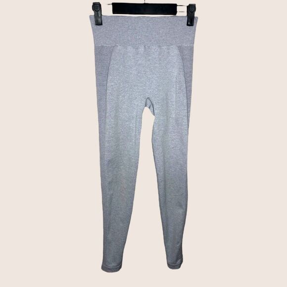 🩶 GYMSHARK DRY MOISTURE MANAGEMENT GRAY FLEX HIGH WAISTED LEGGINGS SMALL - Picture 3 of 5
